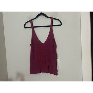 NWT Bishop And Young Tulum Sweater Tank Purple Size Medium